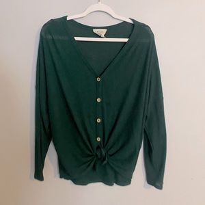 Hunter green Henley